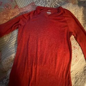 adidas workout long sleeved top (red)
